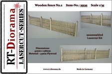 Wooden Fence No.2 Wooden Fence No.2 1:35 Plastic Model Kit RT-DIORAMA
