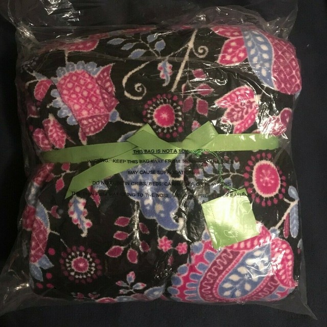 Vera Bradley Throw Blanket 80 X50 Alpine Floral Hard to Find for sale