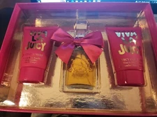 Juicy Couture by Viva La Juicy 3 Piece Gift Set 3.4 oz EDT + Lotion+ Shower Gel