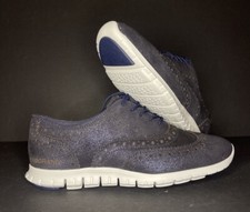 Cole Haan Women s Zerogrand Wingtip Oxford Dark Navy Sparkle Size 6 W19293