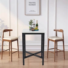 Modern Bar Table Sintered stone High-end Square 42 Inch for Restaurant Pub Patio