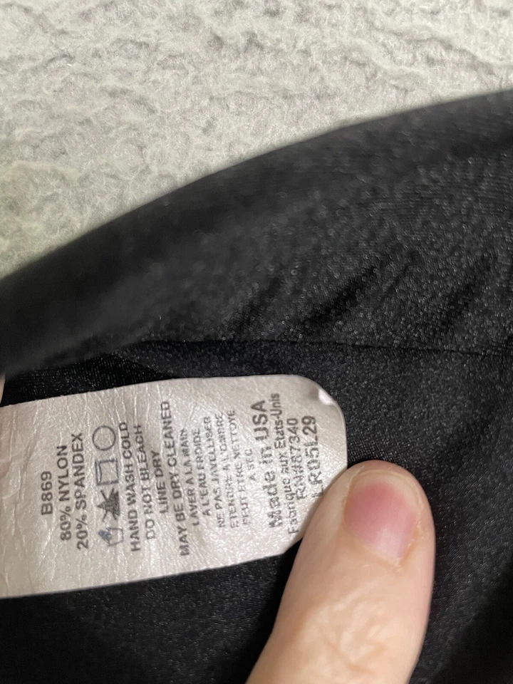 BDG Urban Outfitters 黑色素食皮革面板打底裤中号 LR05L29 尼龙 — 第 4/4 张图片