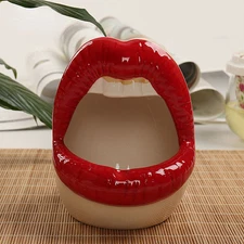 Creative Mouth Lip Ashtray Household Leisure Hall Multi-functional Decor Gift