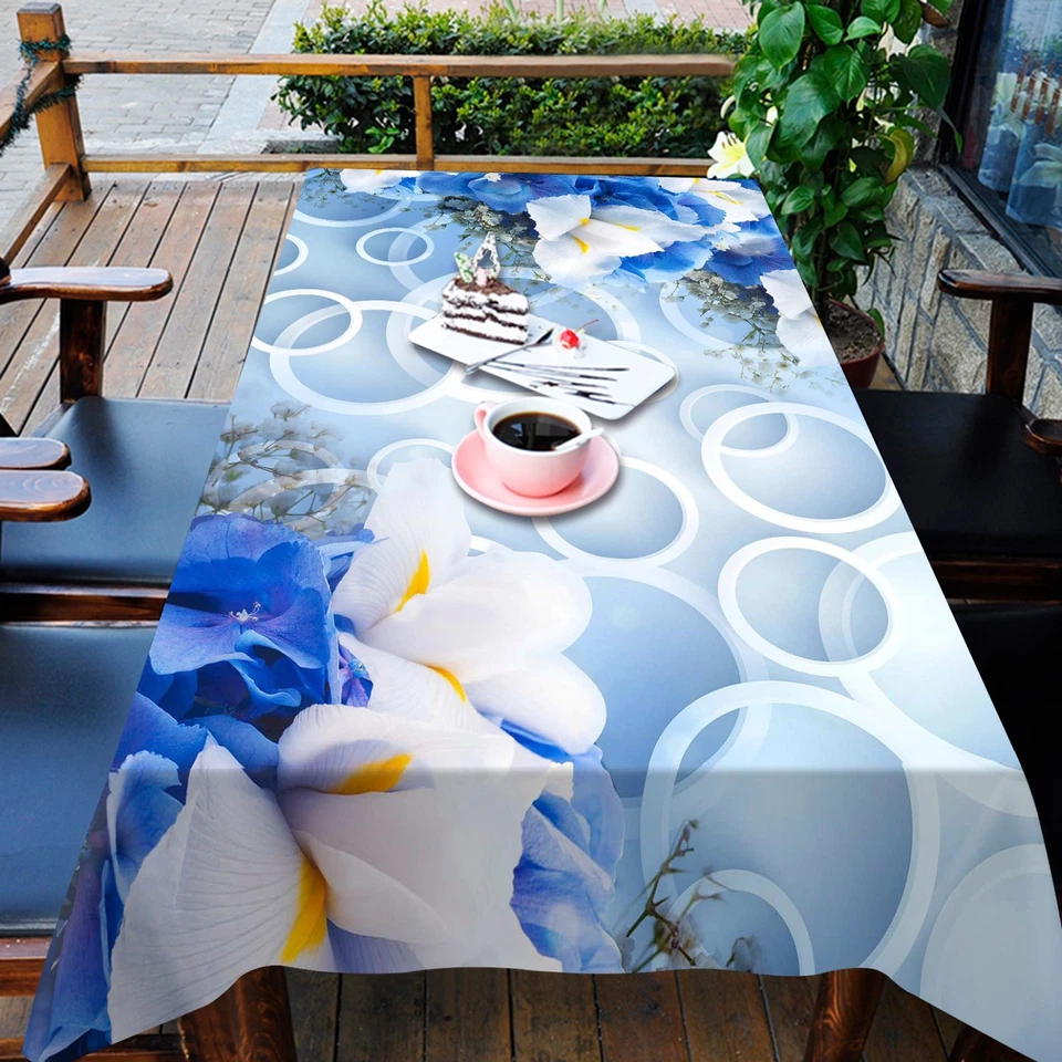 3D Circle 48 Tablecloth Table Cover Cloth Birthday Party AJ WALLPAPER UK Lemon - Image 2 of 4