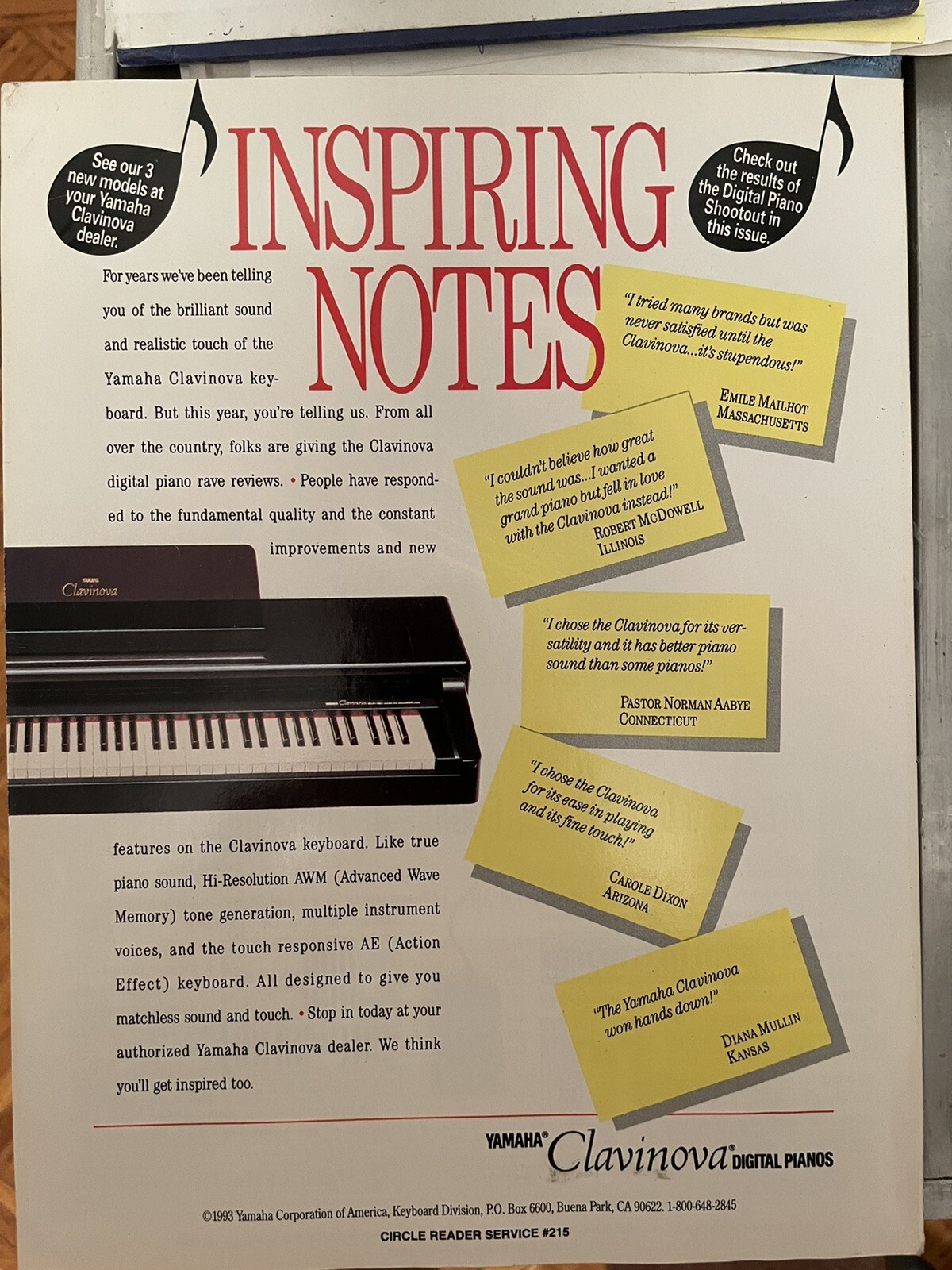 Keyboard Magazine-Dec. 1993-Electric Pianos of the 50s & 60s/ Piano Sampling foto 2