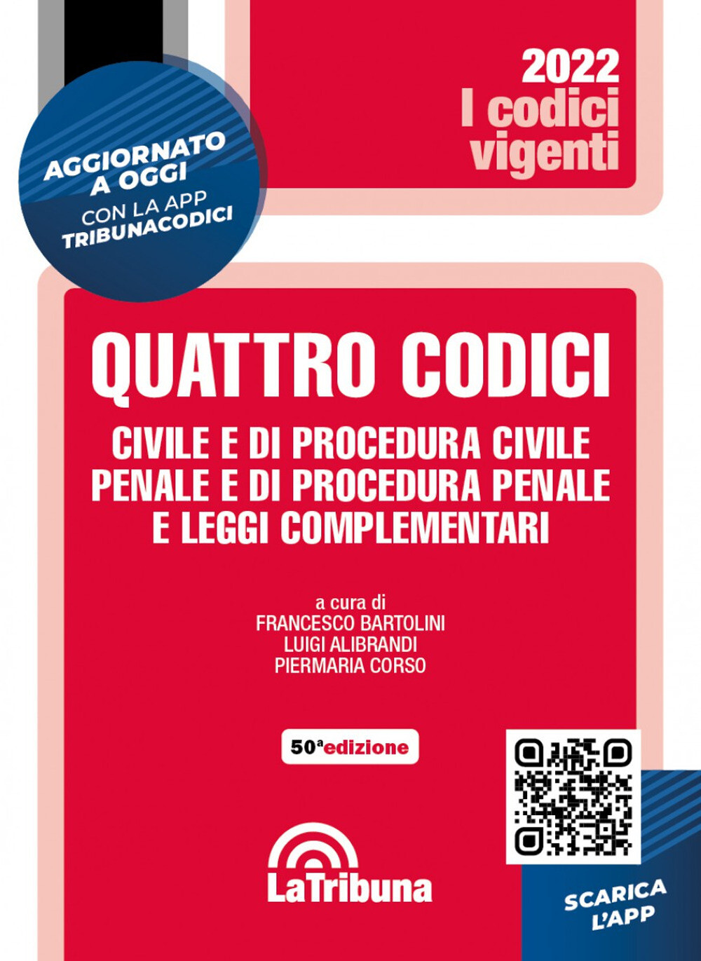 Quattro codici. Civile e di procedura civile, penale e di procedura penale...