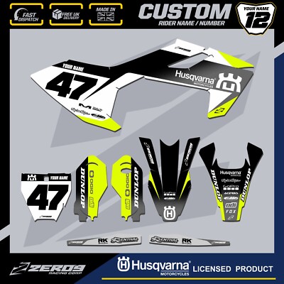 HUSQVARNA 85 MOTOCROSS GRAPHICS CUSTOM MX GRAPHICS KIT TC 85 FADE YEL/GRY/BLK