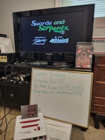 Swords and Serpents (NES 1990) CIB + Case Protector VGC Cleaned & Tested VINTAGE