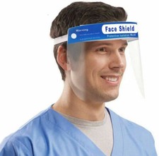 1 Pcs Safety Full Face Shield Reusable Protection Clear Cover Face Mask Anti-Fog