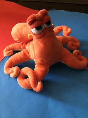 Disney Pixar Finding Dory Hank the Octopus Plush Stuffed Orange Bandai