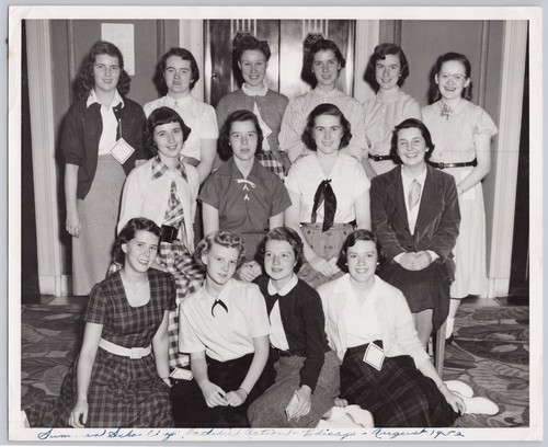 1952 8x10 Photo Catholic Action Summer School of Chicago Vintage