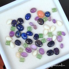 70.00 Ct/55 Pcs Natural Multi-Color Mix Cut Multi-Gems 5-10mm Jewelry Gems Lot