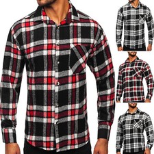Hemd Flanellhemd Freizeithemd Shirt Slim Fit Casual Kariert Herren BOLF Classic