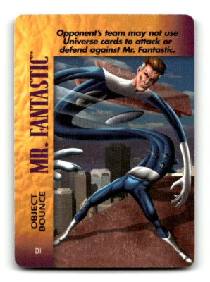 1995 Marvel Over Power Mutants Unite Fantasy Card MR FANTASTIC Object Bounce LP