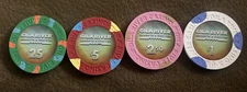 Gila River Casino Chip Lot – $25, $5, $2.50, $1 – Phoenix, Arizona –Uncirculated
