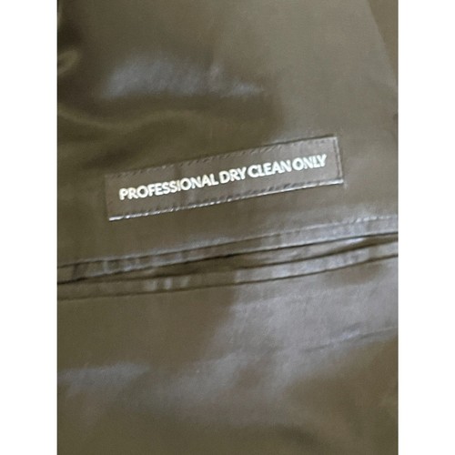 JONES NEW YORK Mens 44L Black 100% Wool 2 Piece Tuxedo Suit W/ Dress Pants 34x30 - Picture 12 of 16