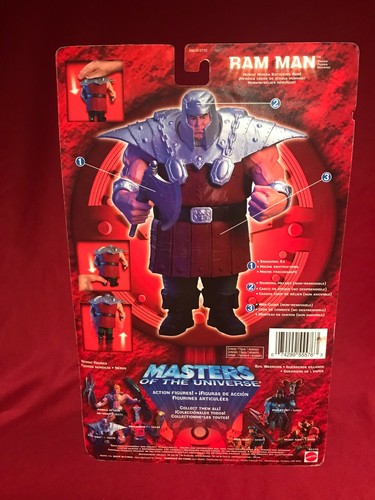 Figura de acción Mattel Masters of the Universe 2002 *RAM MAN* variante bronce/oro - Imagen 5 de 7