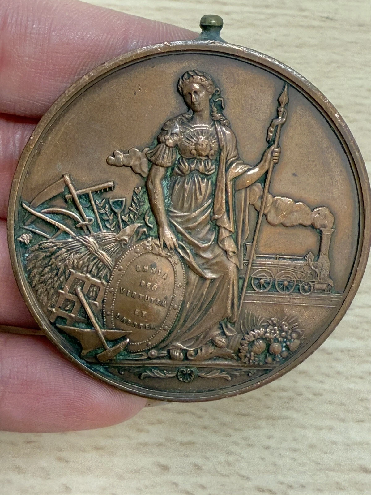 Médaille Comice Agricole De L’arrondissement De Chatellerault En Cuivre