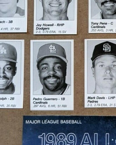 1989 1990 1991 MLB All-Star Game Program Player Cuts - U Pick a player - Picture 76 of 184