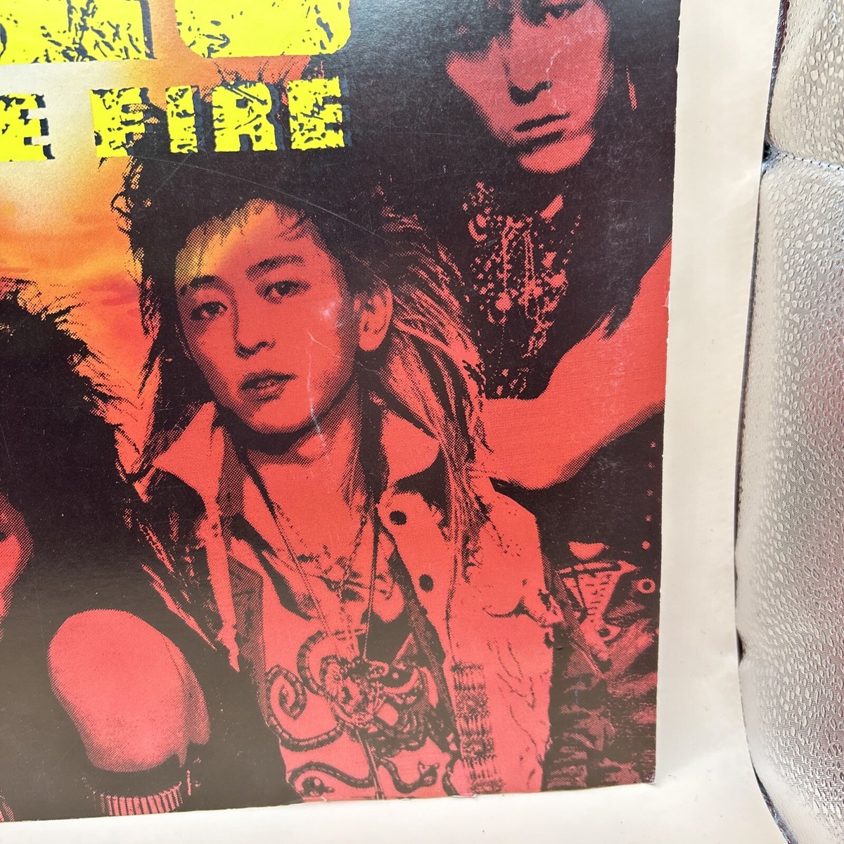 EZO • Fire Fire 1989 Record Store Promo 2 Sided 12x12 Sign