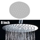 Round Rainfall Shower Head Chrome Stainless Steel Bathroom Rain Sprayer 8inches