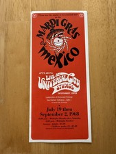 Vintage 1968 Mardi Gras De Mexico Universal C...