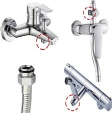 Brass Faucet Adapter, Male Thread Bathroom Tap Aerator Connector for Sink Fau...