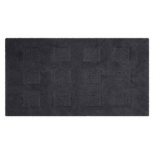 Alfombra De Baño Cuarzo Blanco CAPRI Negro 110X60 CM