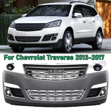 For 2013-2017 Chevy Traverse Front Bumper Cover Assembly Grille Grill Kit
