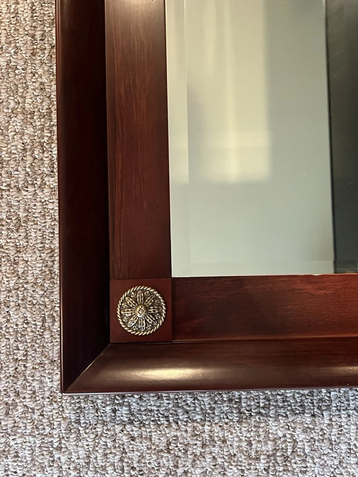 "Espejo vintage The Bombay Company Taiwán raro difícil de encontrar 39"" x 21""" Foto 2 de 4