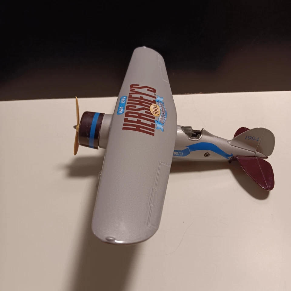 NEW - ERTL Hershey's 1929 Lockheed Air Express Airplane Die Cast Metal Coin Bank - Image 4 of 4