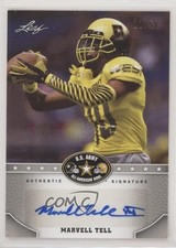 2015 Leaf US Army All-American Bowl Silver 11/50 Marvell Tell #BA-MT1 Auto 0e3