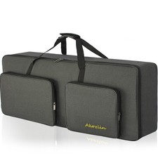 AKOZLIN 61-Key Full Padded Keyboard Gig Bag, For 61key-Lenth41.7", Black