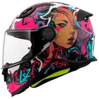 LS2 FF812 Kids Childrens Cyberg Purple Cyan
