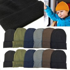 6 pcs Kids Boy Girl Children Cold Warm Winter Beanies Hats Knit Skull Cap Lots