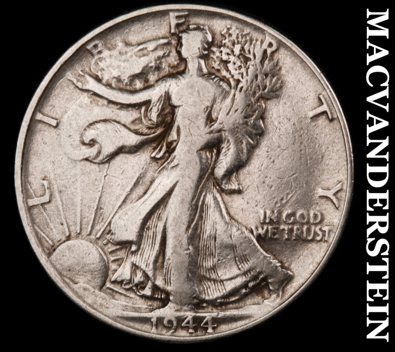 1944 Silver Walking Liberty Half Dollar - Scarce  Better Date  No Reserve  #M411