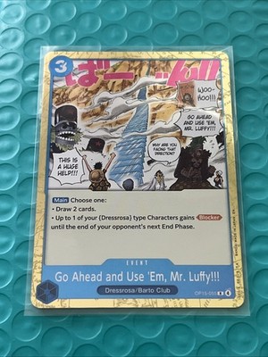 Go Ahead and Use 'Em, Mr. Luffy!!! OP15-055 Adventure on Kami's