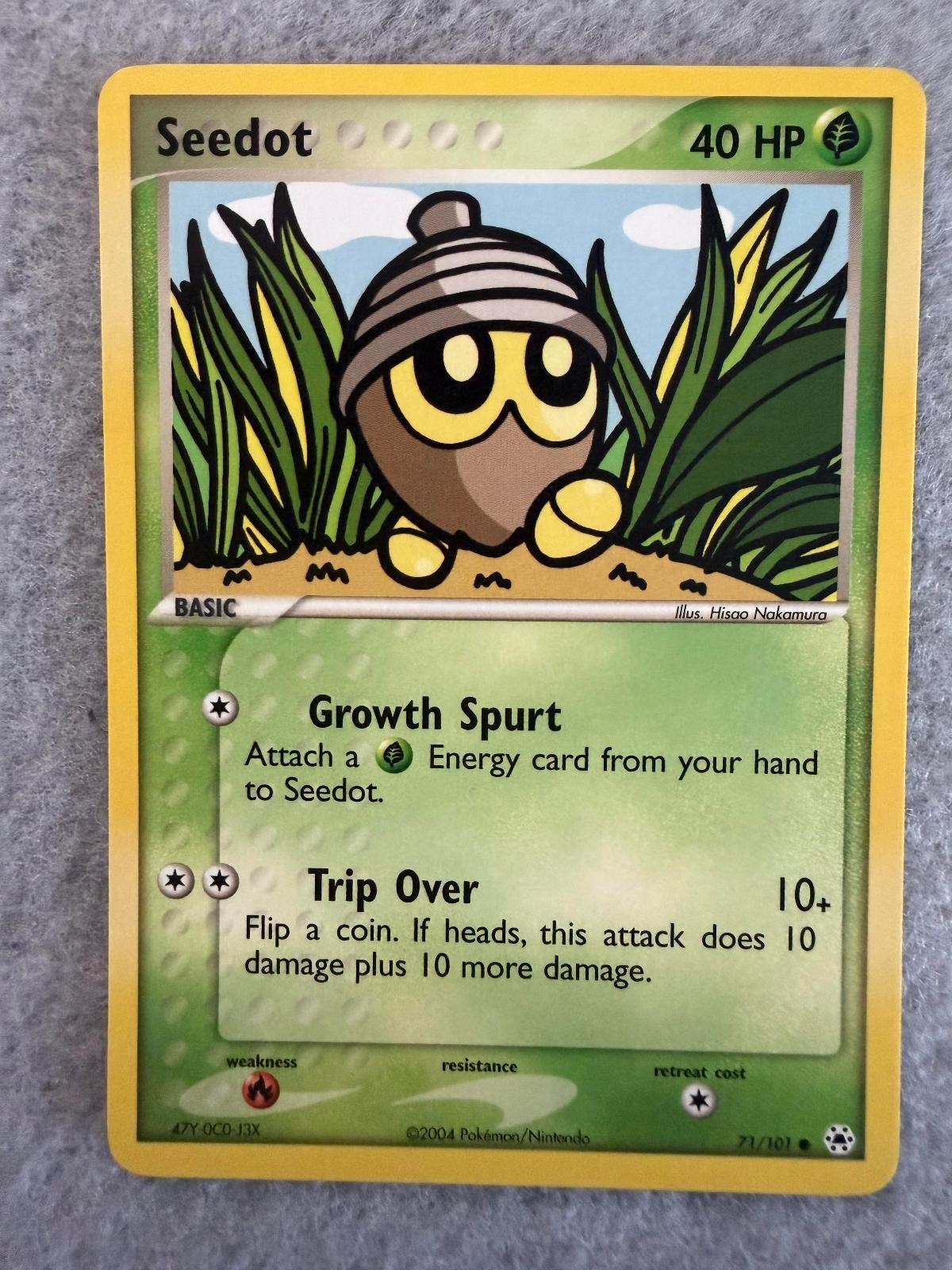 Seedot 71/101 Common Hidden Legends Pokemon Near Mint