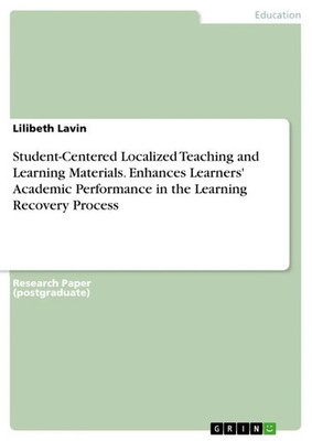 Lilibeth Lavin | Student-Centered Localized Teaching and Learning Materials....