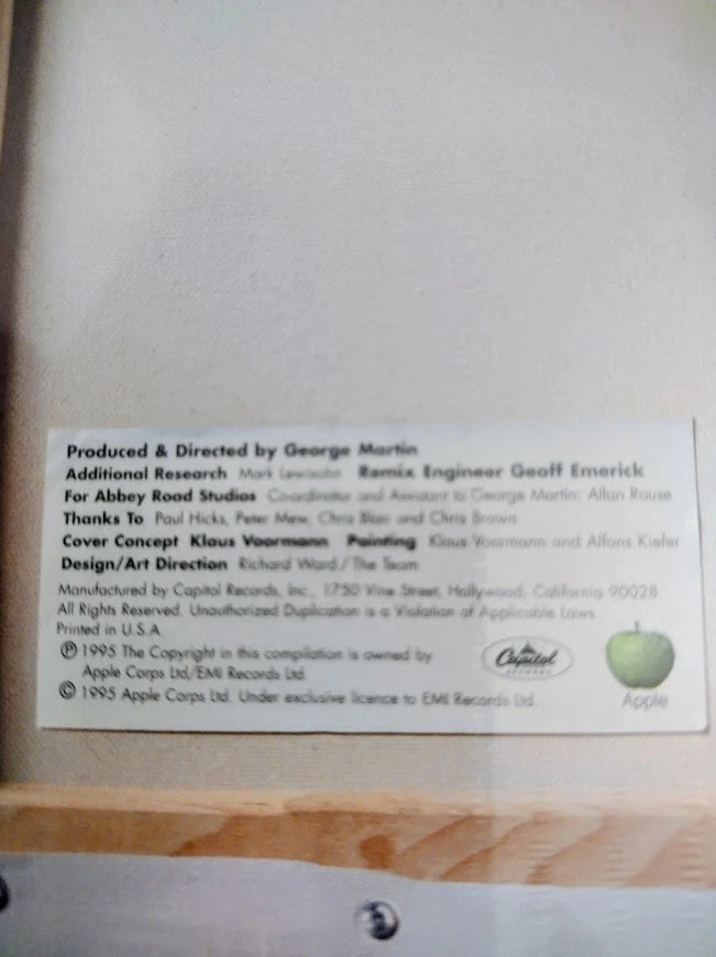 Anthology 1 by The Beatles (Cassette, Nov-1995,  Apple/Capitol) - Image 3 of 4