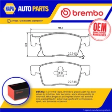 Brake Pads Set Front P59091 Brembo 13478301 95526567 22346 22345 D21279363 New