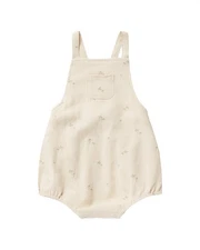 Rylee + Cru Collective Criss Cross Linen-Blend Romper  3-6M