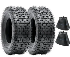 2 Pcs 16x6.50-8 Tires and 16 x 6.50-8 Inner Tubes for 4 Wheelers ATV,Quad Lawn,