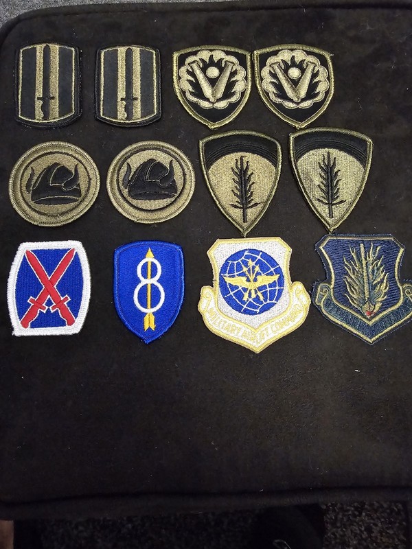 Vintage Military Patches. One Dozen.  ( Lot # 3 )