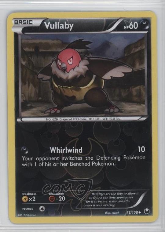 Vullaby Reverse Foil Pokemon Black & White Dark Explorers #73