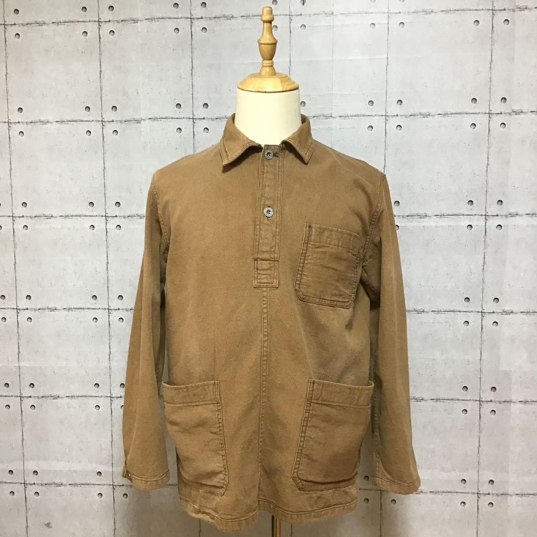 Buzz Rickson's Coverall Pullover Moleskin Brown M - image 2