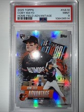 COBY MAYO 2025 TOPPS CHROME HOME FIELD ADVANTAGE ROOKIE RC SP PSA 9 MINT ORIOLES