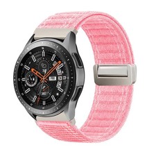 Cinturino smartwatch per Samsung Galaxy Watch (2018) 42 mm nylon tessuto magnetico rosa