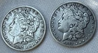 2 Morgan Silver Dollars 1897-O & 1898-O  New Orleans Mint 90% Silver $1 Coins