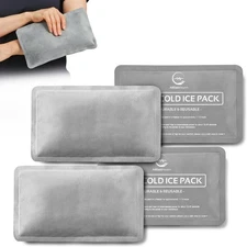 Reusable Ice Packs for Injuries - (10" x 6") Soft Pack with 1 Sided... 